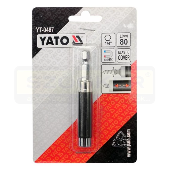 YATO 0467 BEHAJTÓSZÁR BITHEZ MÁGNESES 80mm  1/4col C6,3