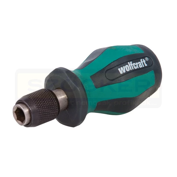 WOLFCRAFT 1239000 KÉZI BEHAJTÓSZÁR 50mm 1/4col TARTÓGYŰRŰS BEF. ZÖLD-FEKETE
