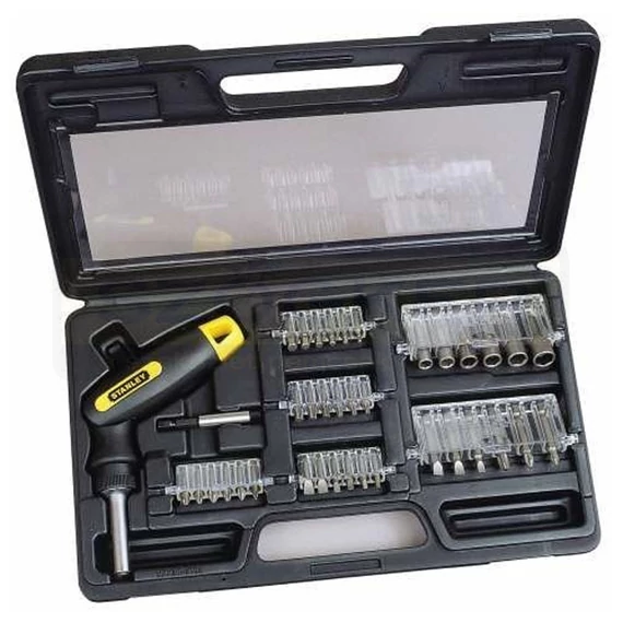 STANLEY 063038 BEHAJTÓHEGY KÉSZLET 38 részes EH,PH,PZ,TX,HX+DUGÓ+RACSNISKAR