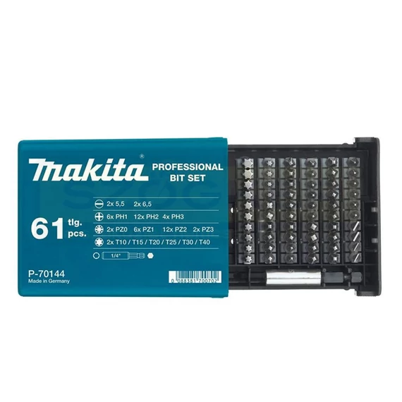 MAKITA P-70144 BEHAJTÓHEGY KÉSZLET 61részes /EH,PH,PZ,TX/