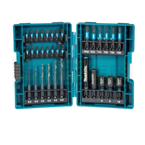 MAKITA B-66896 BEHAJTÓHEGY KÉSZLET 33részes IMPACT BLACK