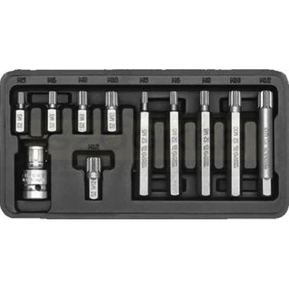 YATO 0415 BEHAJTÓHEGY KÉSZLET SPLINE M05-M12 11 részes