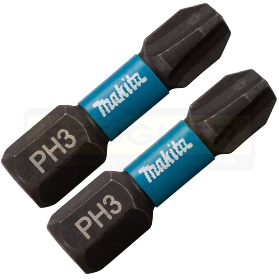 MAKITA B-63622 BEHAJTÓHEGY PH3 1/4c C6,3 25mm IMPACT BLACK MÁGNESES 2DB/CS