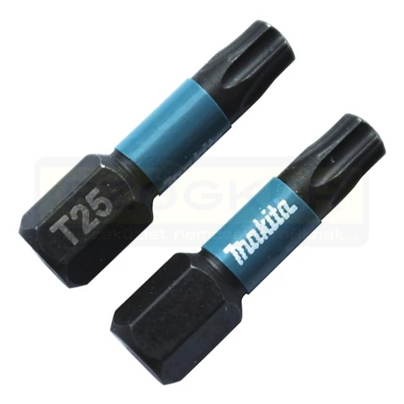 MAKITA B-63688 BEHAJTÓHEGY T25 1/4c C6,3 25mm IMPACT BLACK 2DB/CS