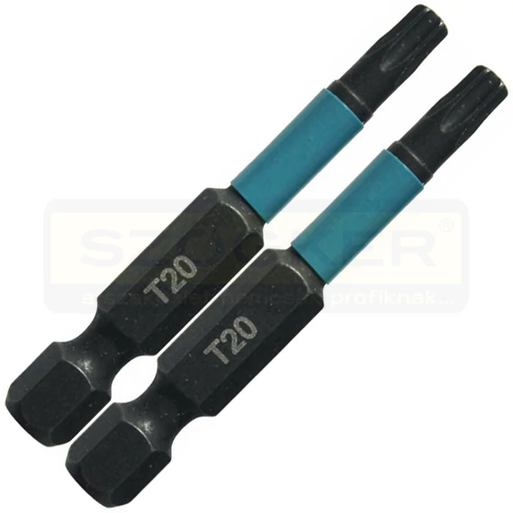 MAKITA B-63781 BEHAJTÓHEGY T20 1/4c C6.3 50mm IMPACT BLACK MÁGNESES 2DB/CS