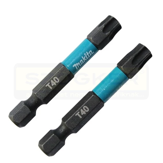 MAKITA B-63812 BEHAJTÓHEGY T40 1/4c C6,3 50mm IMPACT BLACK MÁGNESES 2DB/CS