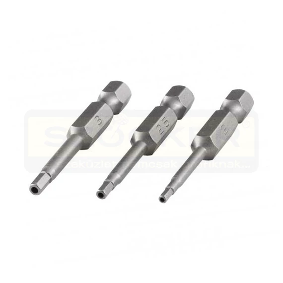 WOLFCRAFT 1263000 BEHAJTÓHEGY KÉSZLET 3DB-OS /LYUKAS HX 2|2,5|3 - 50mm
