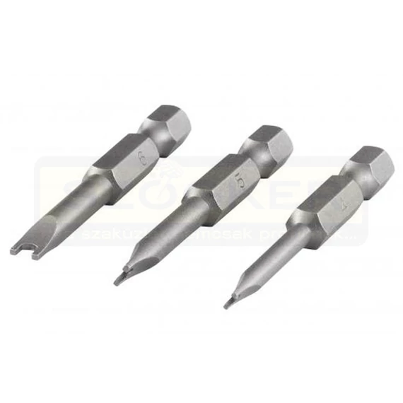 WOLFCRAFT 1265000 BEHAJTÓHEGY KÉSZLET 3DB-OS /KÍGYÓSZEMES 4,5,6 - 50mm