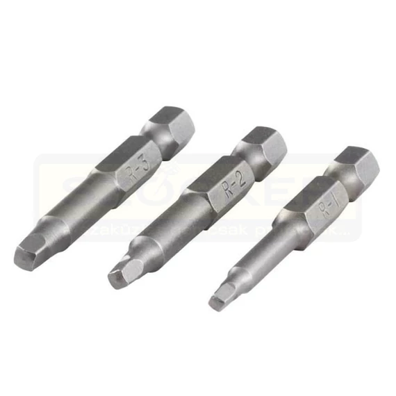 WOLFCRAFT 1266000 BEHAJTÓHEGY KÉSZLET 3DB-OS /NÉHYSZÖG 1,2,3 - 50mm