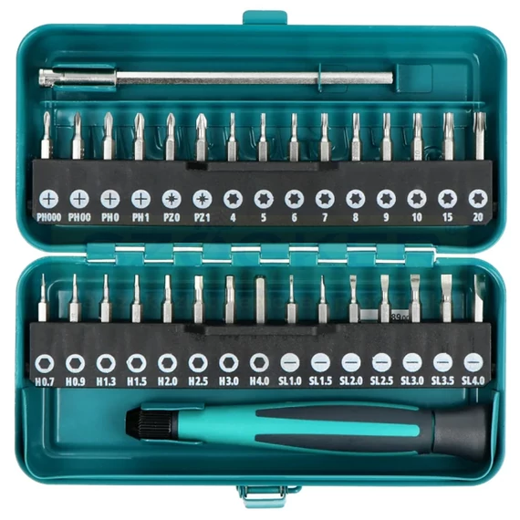 WOLFCRAFT 1389000 MŰSZERÉSZ CSAVARHÚZÓ KÉSZLET 32 DB-OS