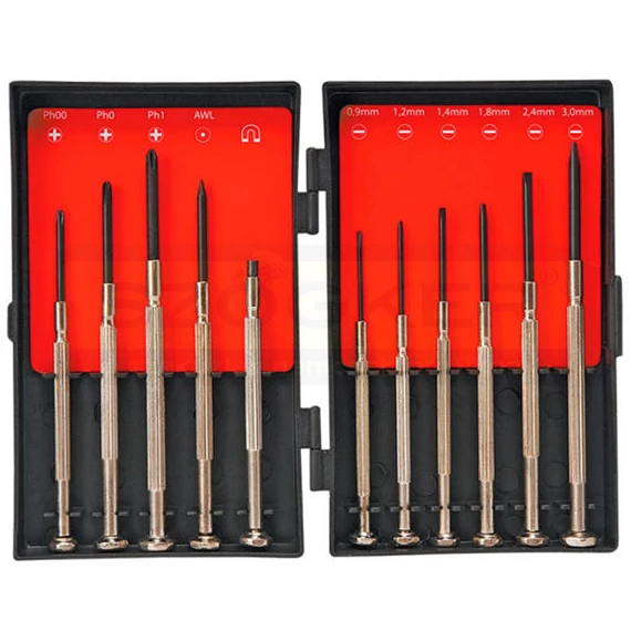 ÓRÁS CSAVARHÚZÓ KÉSZLET 11DB-OS HOBBY TOP TOOLS 39D194