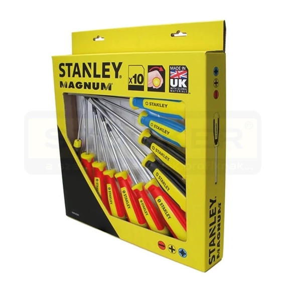 STANLEY STHT062201 CSAVARHÚZÓ KÉSZLET 10RÉSZES MAGNUM /2EH,3HX,3PZ,2PH/