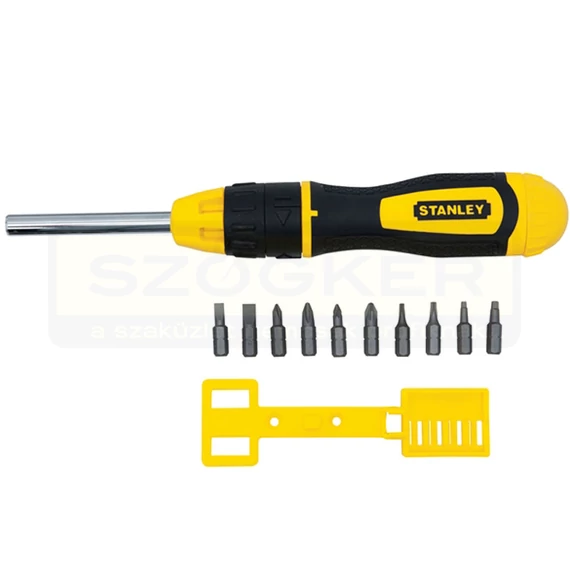 STANLEY 068010 CSAVARHÚZÓ CSERÉLHETŐ RACSNICS MULTBIT /2EH,2PZ,2PH,2TX,2NL/