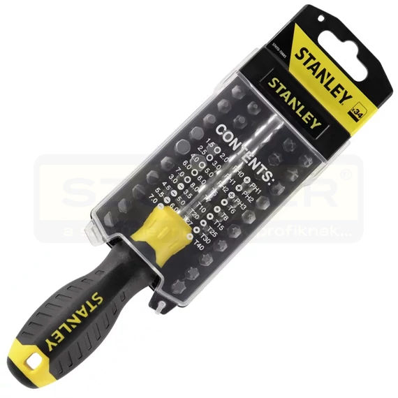 STANLEY STHT070885 CSAVARHÚZÓ KÉSZLET 34RÉSZES MULTIBIT