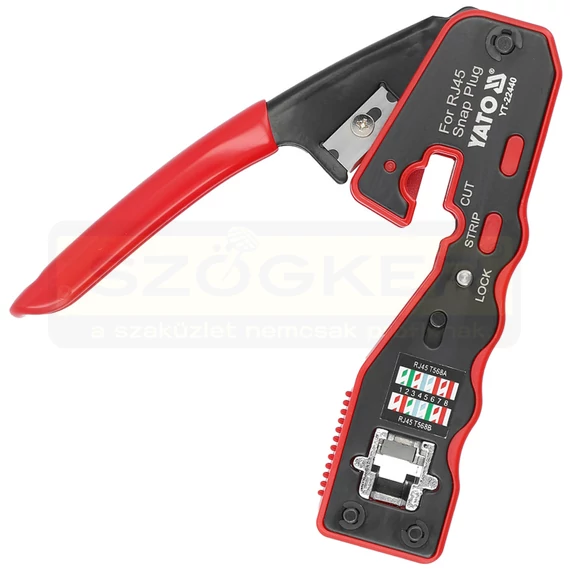 YATO 22440 KRIMPELŐ FOGÓ 135mm UTP HÁLÓZATI/RJ45 CSATLAK.HOZ