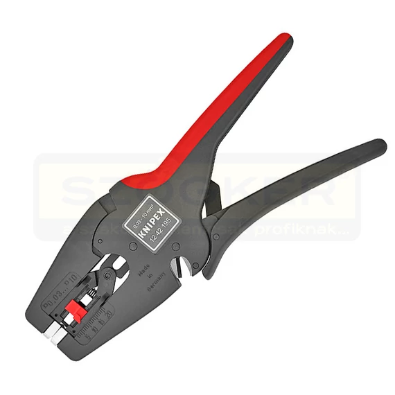 HUZALCSUPASZÍTÓ FOGÓ 195mm ÖNBEÁLLÓ 0,03-10mm2 KNIPEX 1242195
