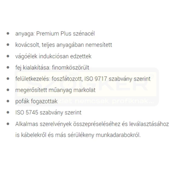 UNIOR 608713 TELEFONFOGÓ EGYENES 160mm 506/4G FÉLKEREK-RÁDIÓSFOGÓ