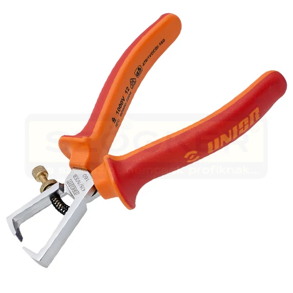 UNIOR 610433 VDE CSUPASZOLÓ FOGÓ 160mm 478/1VDEBI PIROS-NARANCS