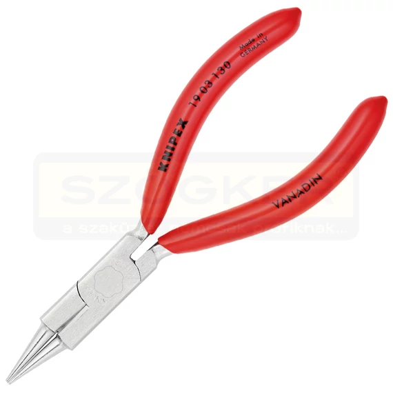 KEREKCSŐRŰFOGÓ 130mm ÉKSZERÉSZ FOGÓ, PVC NYÉL KNIPEX 1903130