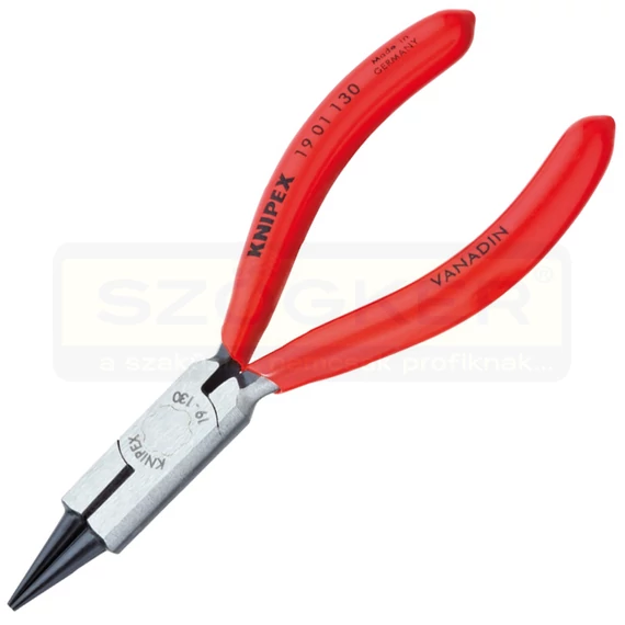 KEREKCSŐRŰFOGÓ 130mm ÉKSZERÉSZ FOGÓ, PVC NYÉL KNIPEX 1901130