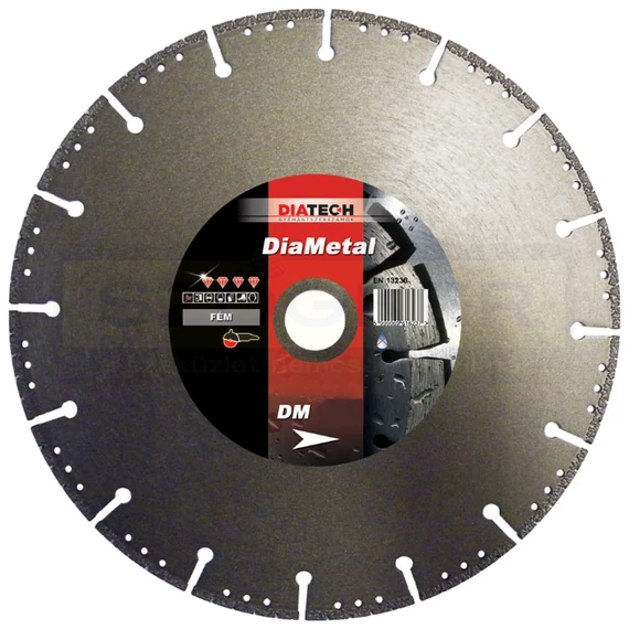 DIATECH DM300 VÁGÓKORONG D300*32/30/25,4 DIAMETAL GYÉMÁNTSZEMCSÉS