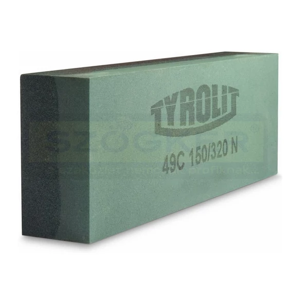 FENŐKŐ KÉZI 200*50*25 2C150 TÉGLALAP ALAKÚ SZÜRKE TYROLIT 49C 150/320N