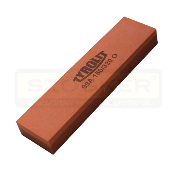 FENŐKŐ KÉZI 200*50*25 6A150 TÉGLALAP ALAKÚ PIROS TYROLIT 99A 150/320 O