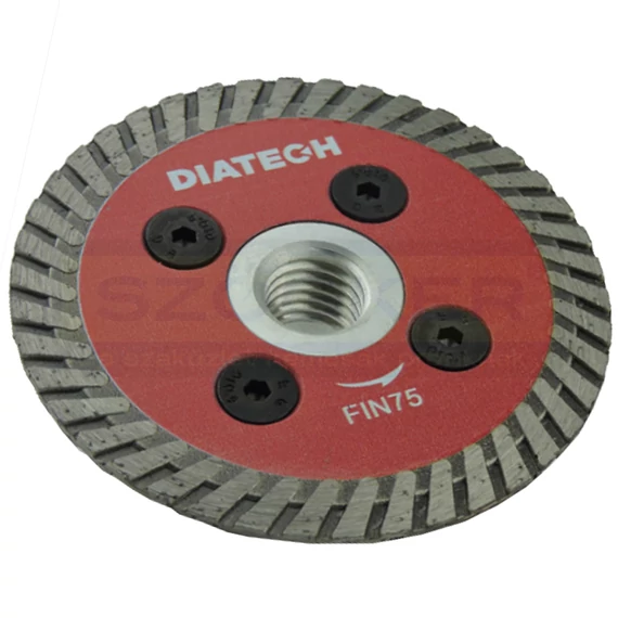DIATECH FIN75 VÁGÓKORONG TURBÓ 75mm MINI M14 FLANSSAL