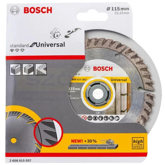 BOSCH 2608615057 GYÉMÁNTSZEM. VÁGÓKORONG D115 22FURAT UNIVERZÁL