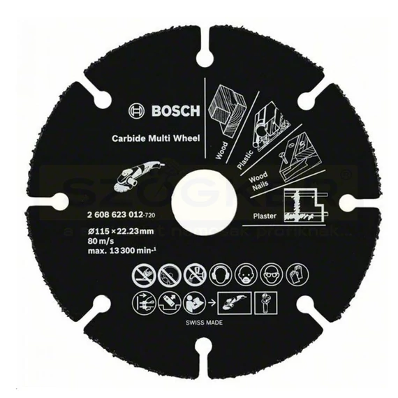 BOSCH 2608623012 KARBID MULTI VÁGÓKORONG D115