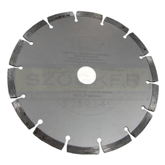 GYÉMÁNTSZEM.VÁGÓKORONG D230 BLUE-CUT 22FURAT SZEGMENSES ROTTLUFF BC2302