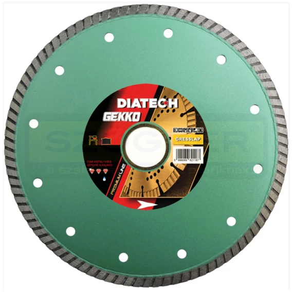 DIATECH GK150 VÁGÓKORONG TURBO D150*30/25,4 GEKKO GYÉMÁNTSZEMCSÉS