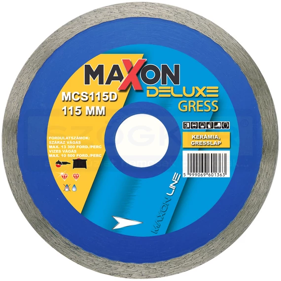 DIATECH MCS115D VÁGÓKORONG CSEMPE D115*22,23 MAXON GRESS GYÉMÁNTSZEMCSÉS