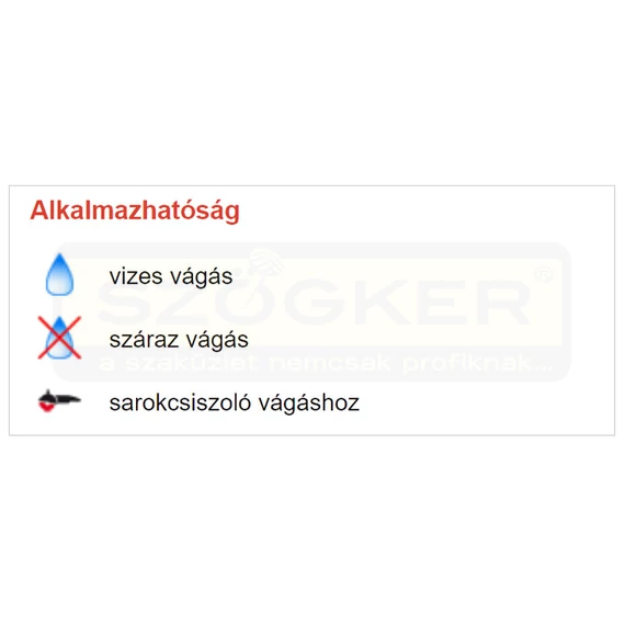 DIATECH MSZ150H VÁGÓKORONG SZEGMENS D150*22,2 MAXON HOBBY GYÉMÁNTSZEMCSÉS
