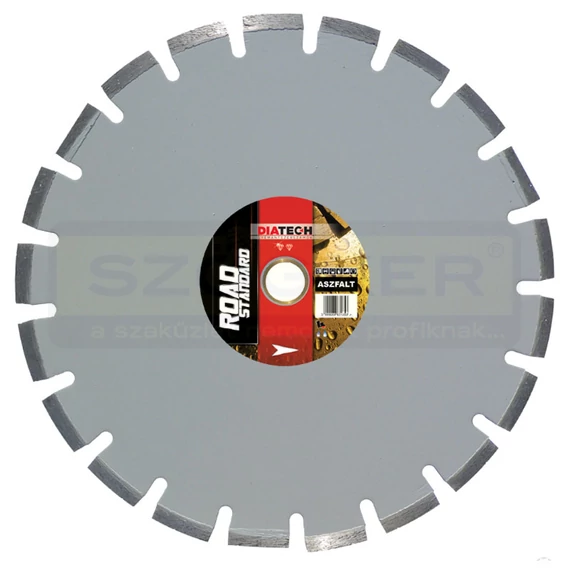 DIATECH RDA400ST VÁGÓKORONG ASZFALT D400*30/25 ROAD STANDARD GYÉMÁNTSZEMCSÉS