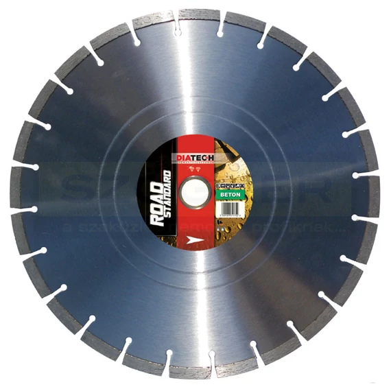 DIATECH RDB400ST VÁGÓKORONG BETON D400*30/25,4 ROAD STANDARD GYÉMÁNTSZEMCSÉS