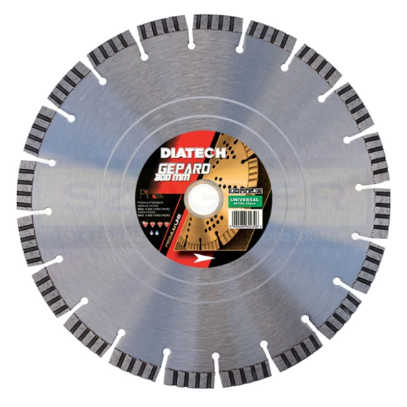 DIATECH GE300 VÁGÓKORONG TURBO D300*25,4 GEPARD GYÉMÁNTSZEMCSÉS