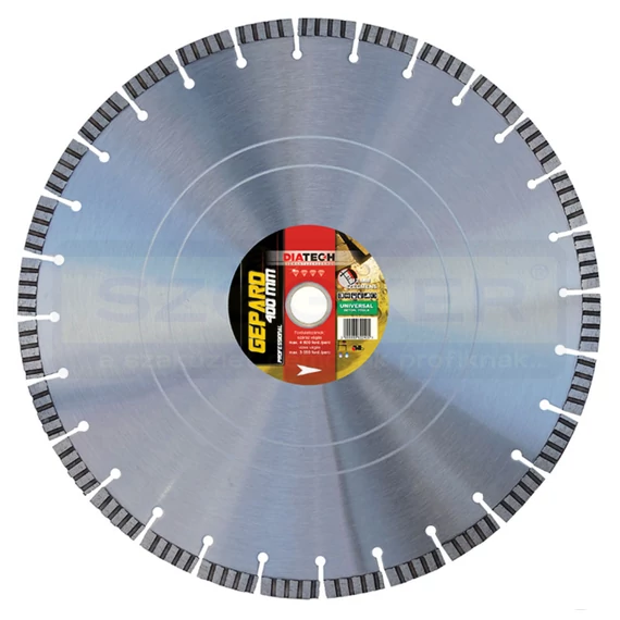 DIATECH GE400 VÁGÓKORONG TURBO D400*25,4 GEPARD GYÉMÁNTSZEMCSÉS