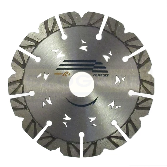 DIATECH ZR+125 VÁGÓKORONG SZEGMENS D125*22,2 ZENESIS R PLUS GYÉMÁNTSZEMCSÉS