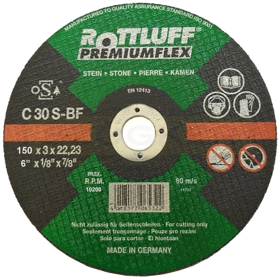PREMIUMFLEX UTOLSÓ DARABOK TISZTÍTÓKORONG KŐHÖZ D150*3.0C 22LYUK C30S-BF T41 LAPOS