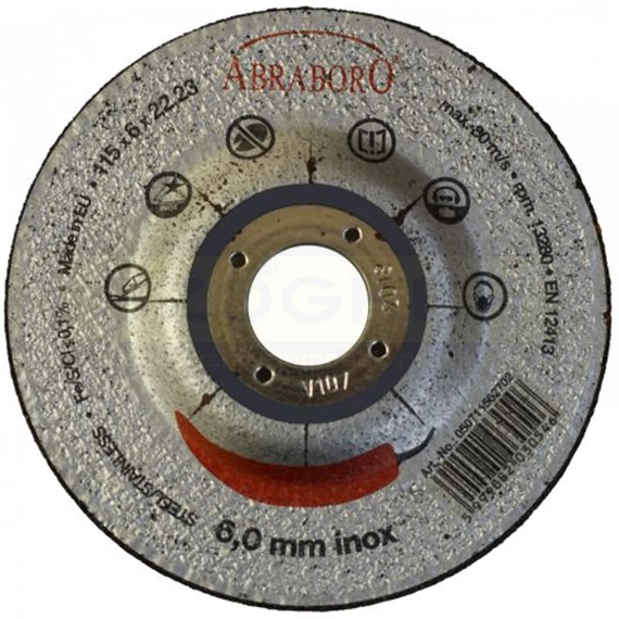 TISZTÍTÓKORONG ACÉLH. D115*6.0 22LYUK A30 IMPORT