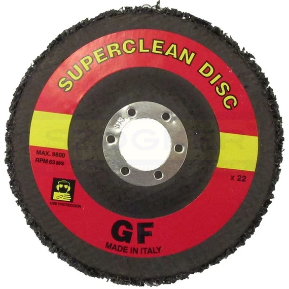 NÉGERTÁRCSA D125 STREAP&CLEAN 22LYUK TISZTÍTÁSHOZ SAROKCSISZ BLACK CLEANER