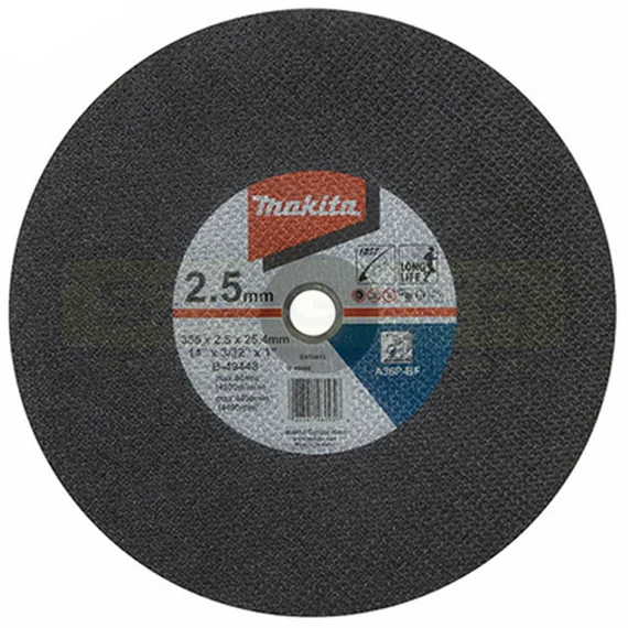 MAKITA B-49448 VÁGÓKORONG ACÉLHOZ D355*2.5A 25,4LYUK