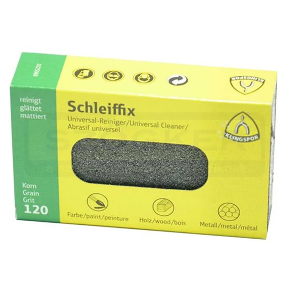 CSISZOLÓRADÍR 80*50*20mm P120 ZÖLD (GUMI KÖTÉSŰ) KLINGSPOR 1025068