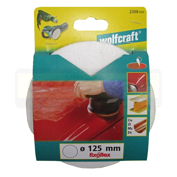 WOLFCRAFT 2208000 TÉPŐZÁRAS FILCPOLÍR D125*5mm