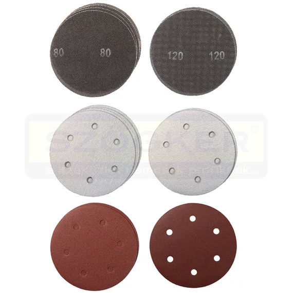 TÉPŐZÁRAS CSISZOLÓPAPÍR SZETT 15DARABOS  D225 EINHELL 49491066