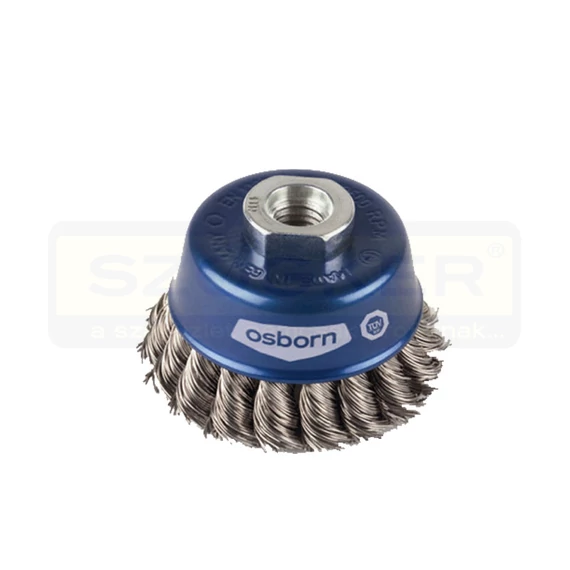 OSBORN 6081532008 FAZÉKKEFE D80/M14 0.5 ACÉL FONOTT DRÓTTAL PÁNTOLT