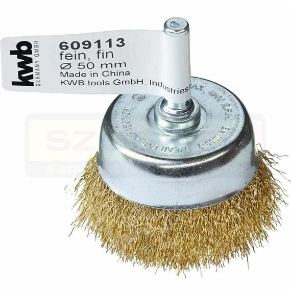 FAZÉKKEFE D50/06 CSAPOS HULL. DRÓTTAL 0.2 SÁRGARÉZ KWB 49609113