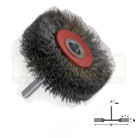 OSBORN 5043410002 KÖRKEFE D50/06 CSAP 0.2 INOX HULLÁMOS DRÓTTAL