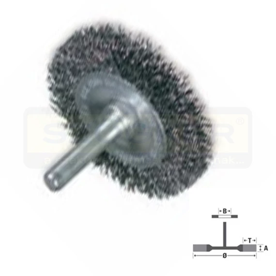 OSBORN 6002210008 KÖRKEFE D50/06 CSAP 0.3 ACÉL HULLÁMOS DRÓTTAL